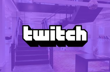 twitch new NYC HQ with logo ovverlay